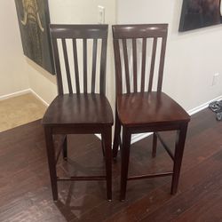 Two Counter Height Barstools 