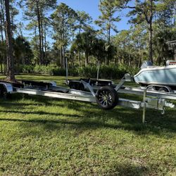 New 11K GVWR Dual Axle Boat Traiier.  25-28ft Model. In Stock. 