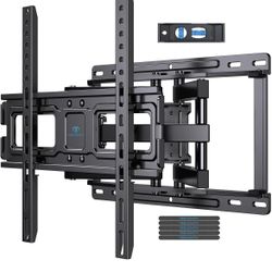 PERLESMITH TV Wall Mount Full Motion for 32-65 Inch Flat Curved Screen TVs