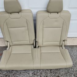 Fits 2014 - 2020 ACURA MDX Complete Rear 3rd Row Seat Beige Leather OEM