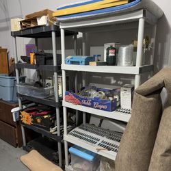 Two Garage Utility Plastic Shelf’s 