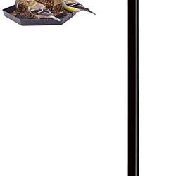 Artibear Adjustable Outdoor Shepherd Hook Stand with 5 Prong Base, 60 Inches Tall 3/5 in Thick, Shiny Black (1 Packs)