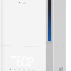 Cool Mist Humidifier for Bedroom, Germ-Free Air Vaporizer for Large Room with Essential Oil Diffuser, Sleep Mode, 8H Timer, 3 Levels Mist, Water Tank 