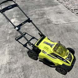 Ryobi Mower 40v Battery 20” Push Lawnmower Works Great Lawnmower Lawn