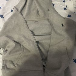 polo hoodie size M Grey