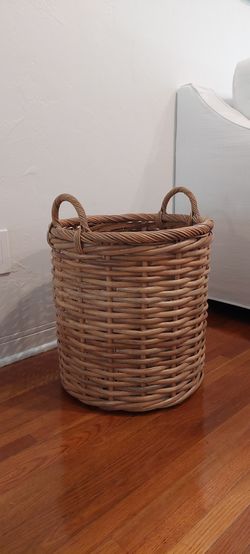 Natural Woven Plant Basket Vase from Pottery Barn
