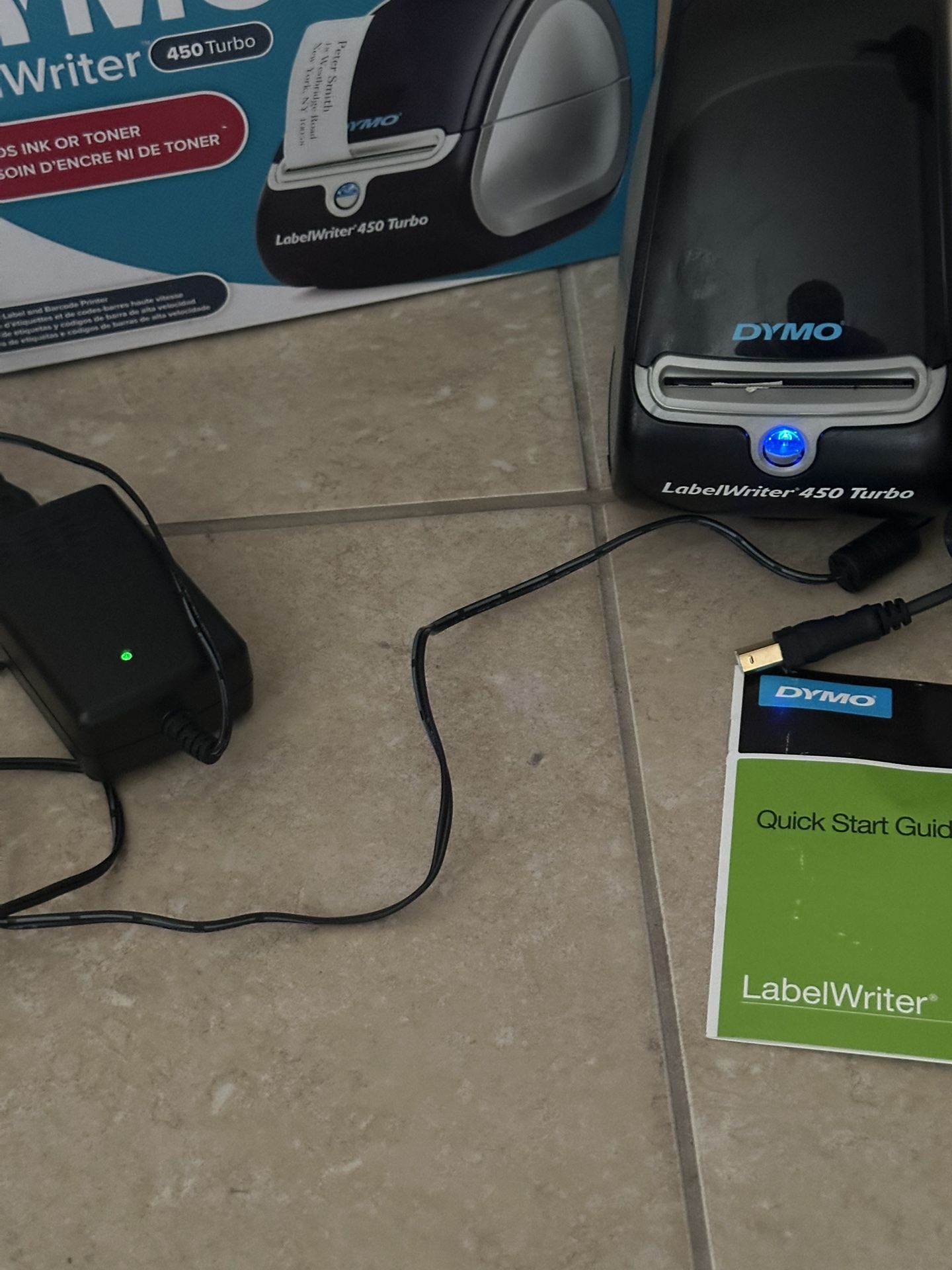 LIKE NEW DYMO LABEL WRITER 450 TURBO PRINTER