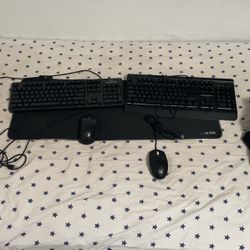 2 Keybord 2 Mouse And 1 Mousepad
