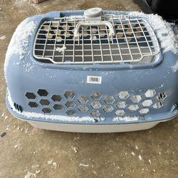 Double Door Pet Kennel W/ Top Opening Heavy Duty Portable Durable Carrier New