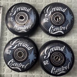 Ground Control 62mm Aggressive Inline Wheels Rollerbones & Spacers 