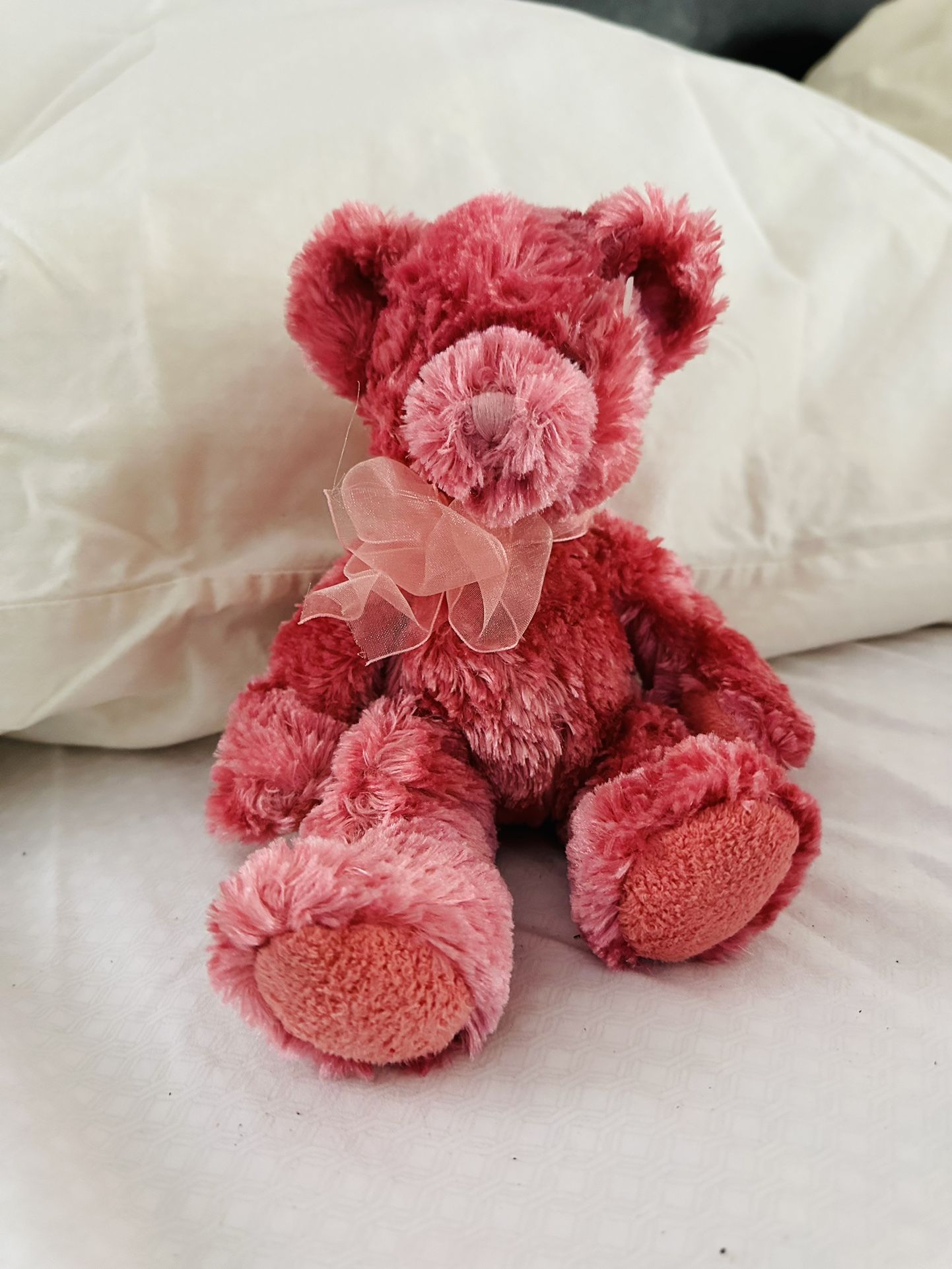 Super Soft Sherry Pink 11 In Soft Plush Stuffed Bear  