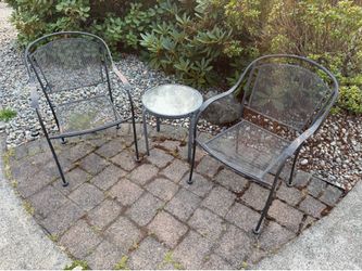2 Chair & round table set