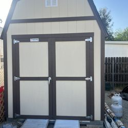 8x15 Tuff Shed - Coffee And Tan In Color 