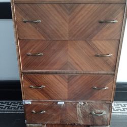 Art Deco 4 Drawer