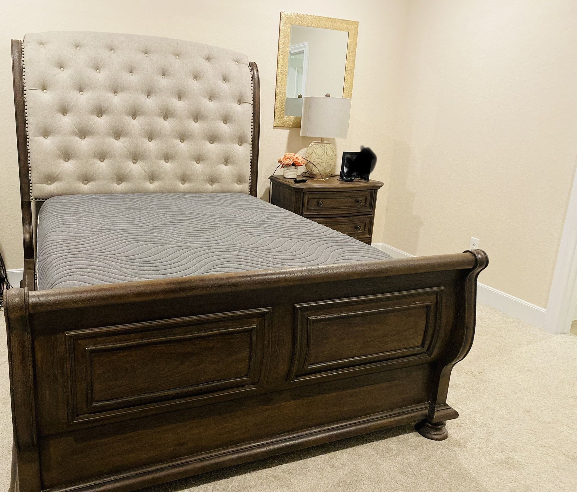 Armitage Dark Brown Queen Bed