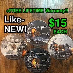 🎮 Battlefield PS3 Games – Bad Company 2, BF3, BF4 ($15 Each)