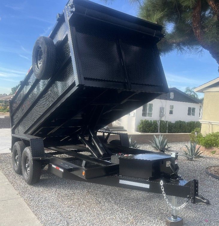 All INCLUDED SCISSOR DUMP TRAILER 8X4X14 