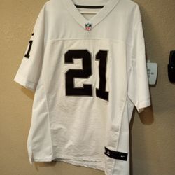 Oakland Raiders Football Jersey White Size 48 Fits Like A XXL