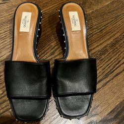 Valentino Rock stud Block Heels 