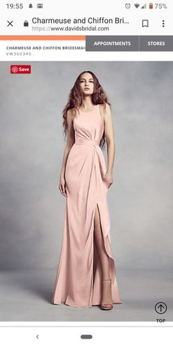 Blush Vera Wang Formal Dress - White Collection