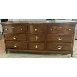 Solid Wood Dresser - 9 Drawers