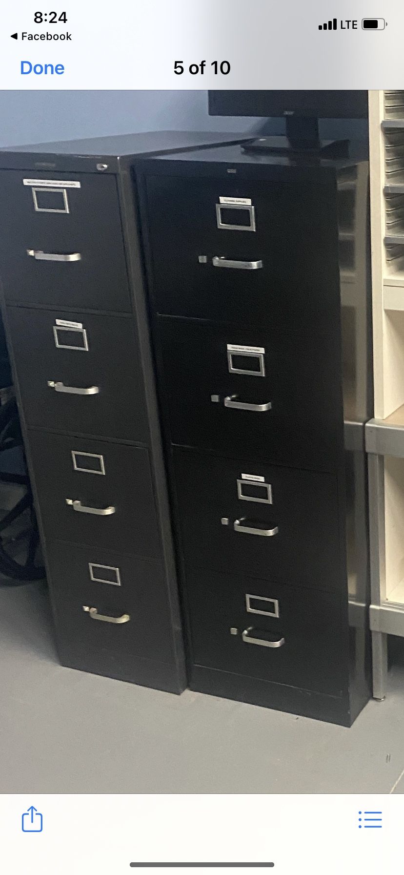 Grey File Cabinet 