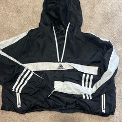 Sleek Adidas Jacket With Hood