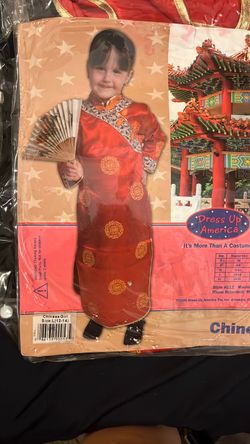 Chinese girl Halloween costume size large 12-14