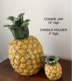 Pineapple Decor - Cookie Jar + CandleHolder