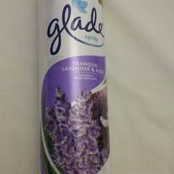 Glade Spray (SC Johnson) Tranquil Lavender & Aloe Spray 8 OZ, NEW

