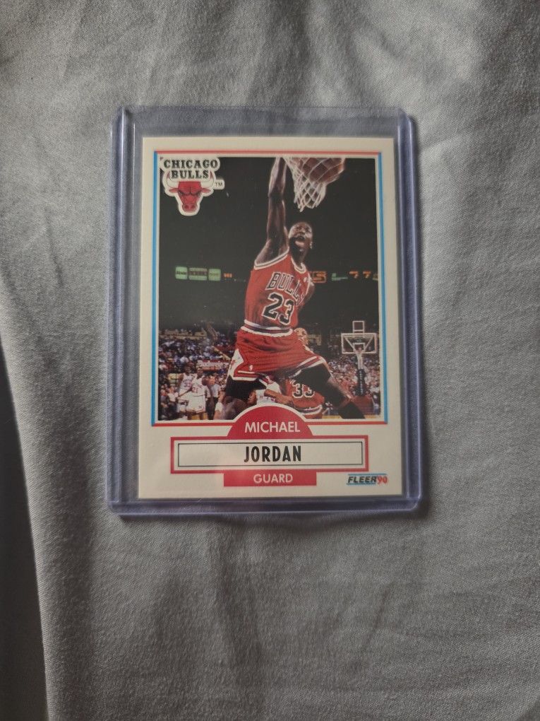 Michel Jordan Fleer'90 Basketball Card. Ungraded but In Perfect Condition!