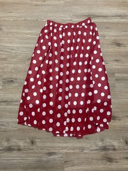 Halloween costume Minnie Mouse red polka dot skirt plus size 2x