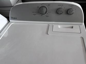 Silver panel Whirlpool dryer electric large load capacity works perfectly with warranty extra for delivery same day delivery and installation availabl