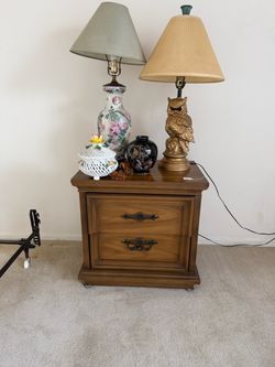 Solid wood nightstands