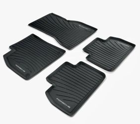 Porsche Macan Electric (EV) All Weather Floor Mats - Black Four-Piece Open Box!