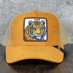 Goorin Bros The Farm Animal The Bengal Tiger Trucker Hat Exclusive Limited Holo Tags Labels New