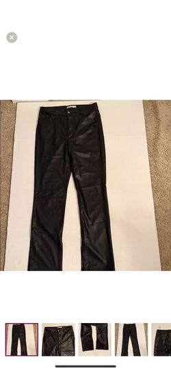 Zara Sleek Black Faux Leather 