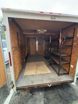 Enclosed Cargo Trailer with Shelving
