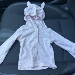Baby girl hoodie, 9 months