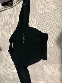 Fear of God Essentials Black Crewneck Sweatshirt for kid