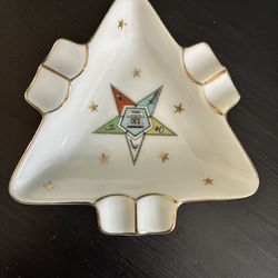 Vintage Order of the Eastern Star Ashtray