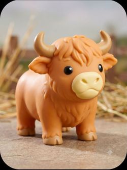 Cute Highland Cow Squishy Toy Figure
