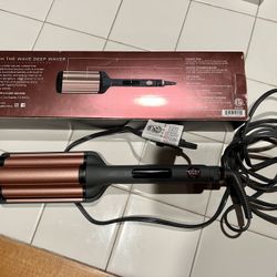 Hairitage Catch the Wave Deep Waver Crimping Iron Automatic Ceramic Wavy Curler