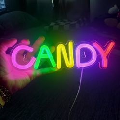 Neon Color Light-Up Candy Sign!