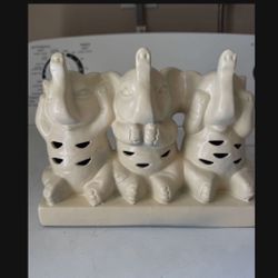 Homegoods Ceramic See No Evil Will Speak No Evil Here No Evil Desktop Decor