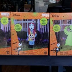 Nightmare Before Christmas Inflatables Jack Skellington Oogie Boogie And Sally