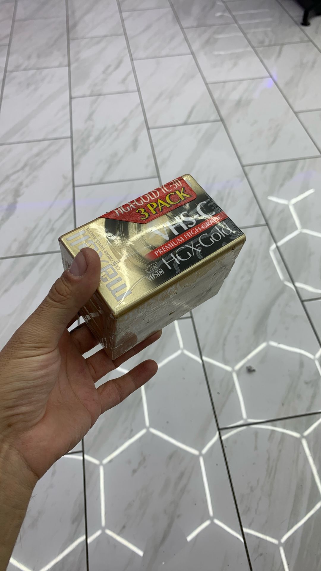 Maxell Hgx-gold Tc-30 VHS-c Camcorder Video Cassettes 3 Pack