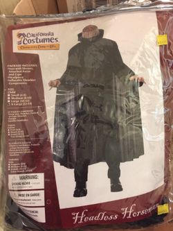 Headless Horseman Costume boys size 12-14