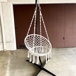 Rope Swing Chair With Stand