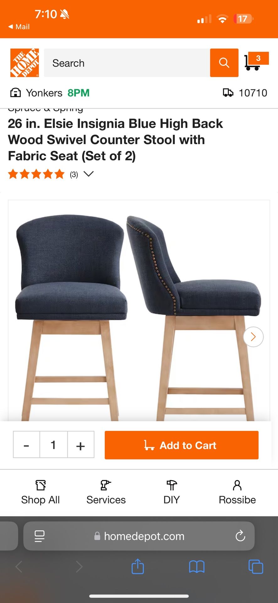 Swivel Counter Stools